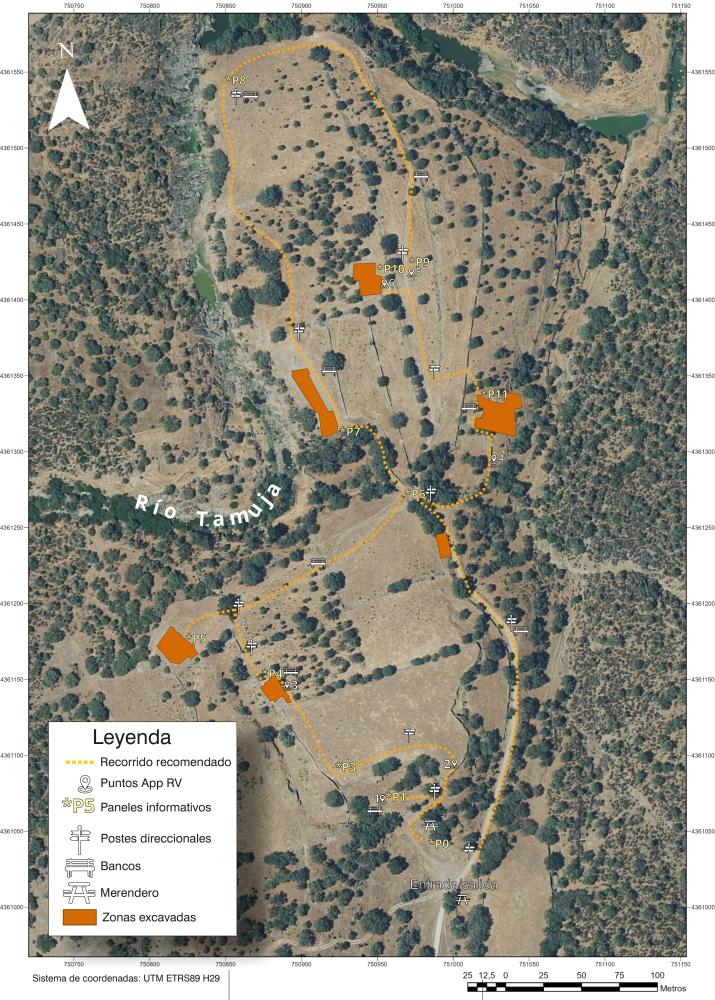 Imagen PLANO GUIA VISITA YACIMIENTO VILLASVIEJAS DEL TAMUJA