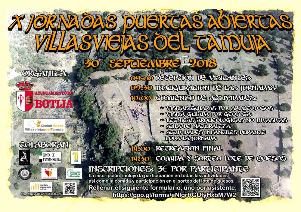 Imagen X JORNADAS DE PUERTAS ABIERTAS VILLASVIEJAS DEL TAMUJA - 30 DE SEPTIEMBRE DE 2018